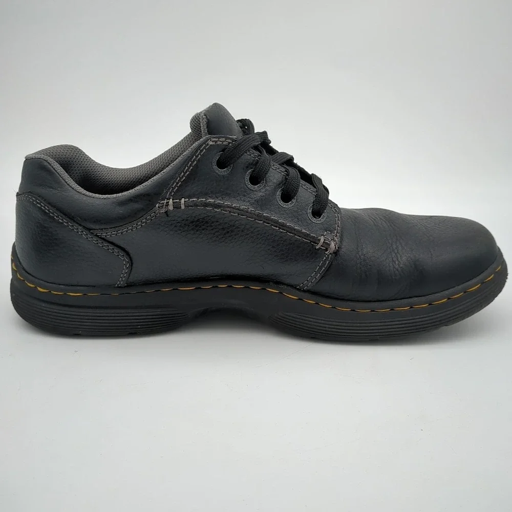 Dr Martens Rockland Shoes Mens 12 Black Pebble Leather Oxford Chunky Goth Grunge